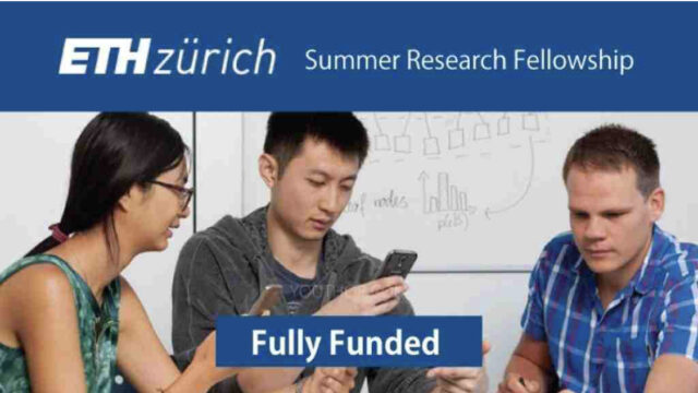 Apply now to the 2025 ETH Student Summer Research Fellowship in Switzerland. Deadline soon!!