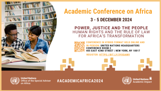 Apply to be part of the 2024 United Nations Academic Conference on Africa 