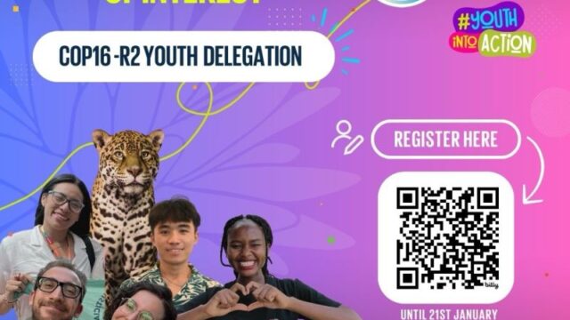 COP16-R2 : Join the GYBN Delegation to COP16-R2 in Rome 