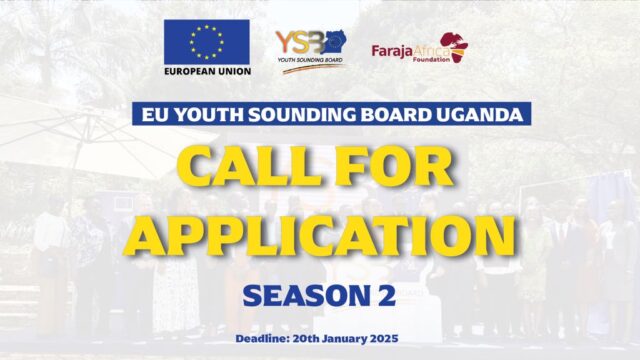 UGANDA: Apply to join the European Union (EU) Youth Sounding Board in Uganda 2025