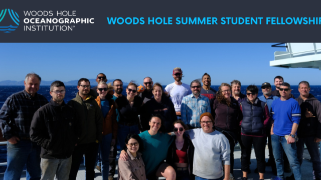 Fully Funded to USA : Be part of Summer Student Fellowship at the Woods Hole Oceanographic Institution (WHOI) – Apply now