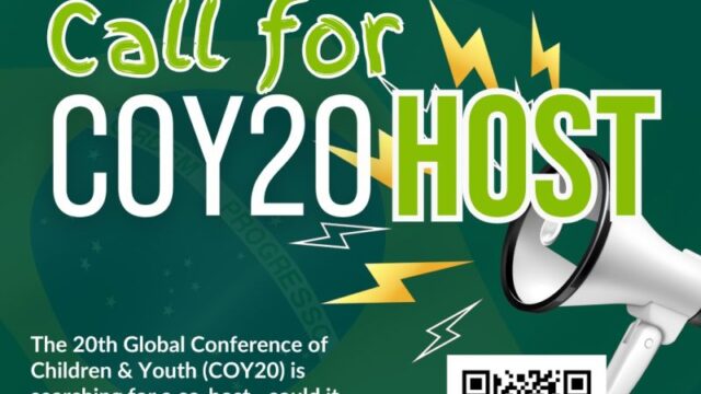 COY20 Brazil : The 20th Global Conference of Children & Youth (COY20) is searching for a co-host — Apply now