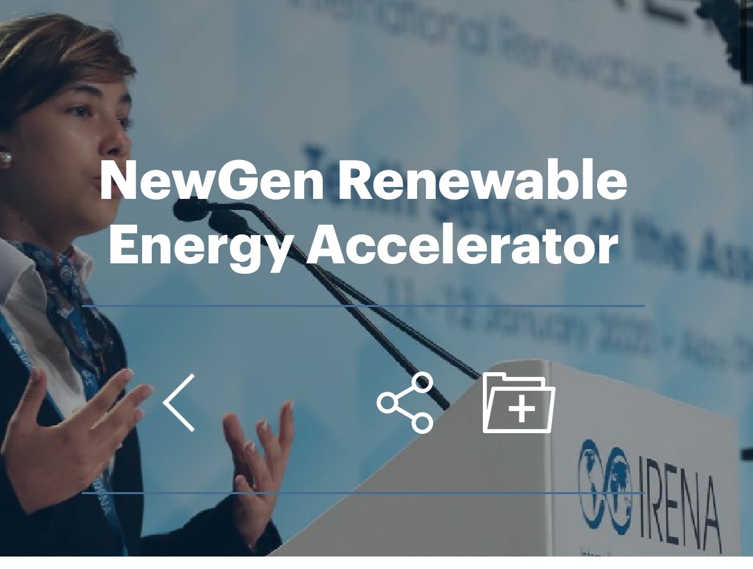 ACCESS TO FUNDING: Apply for the 2025 IRENA NewGen Renewable Energy ...