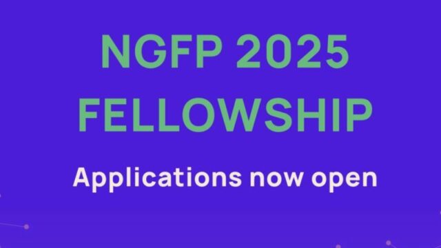 With a USD 10,000 grand prize : Apply for the 2025 NGFP Fellowship