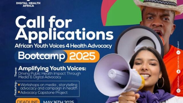 Applications are open for the Africa Youth Voices 4 Health Bootcamp