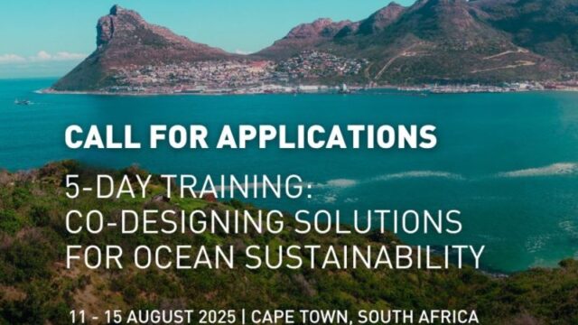 Fully Funded To Cape Town, South Africa: Apply for the 5-day training on co-designing solutions for ocean sustainability