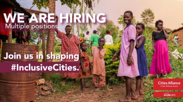 Job Opportunities : Cities Alliance is looking for new team members committed to building more inclusive, sustainable and resilient cities.
