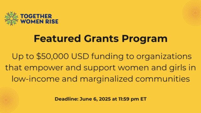 Grants up to $50,000 : Apply for the Featured Grants Program
