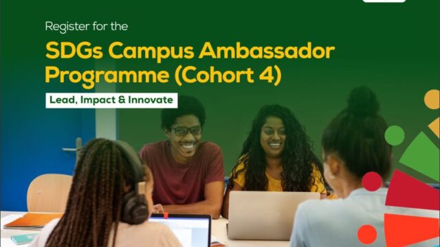 Apply for the SDGs Campus Ambassador Programme – 2025 Cohort 4