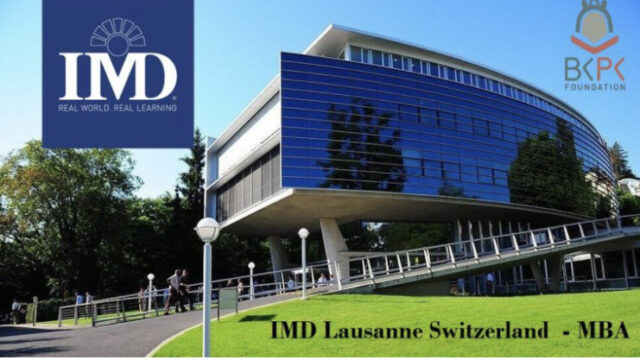 Fully Funded to Switzerland!! Apply now for the IMD Business School BackPack Excellence Scholarship.