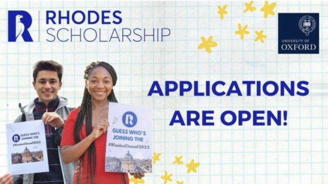 DEADLINE SOON:  Apply now for the Rhodes West Africa Scholarship in UK 2026. FULLY FUNDED.