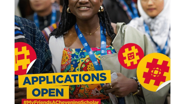 FULLY FUNDED TO UNITED KINGDOM: Applications for the Chevening Scholarships  2025/2026 are now open for young Changemakers across the globe
