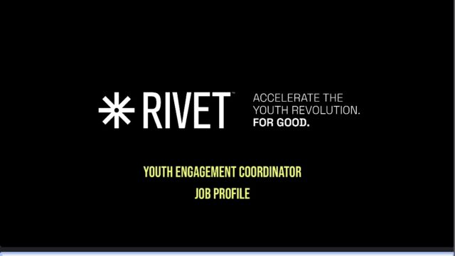 REMOTE JOB: RIVET is hiring a Youth Engagement Coordinator (Global)