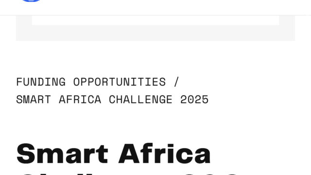 GRANTS: Apply for the Smart Africa Challenge 2025 for African innovators