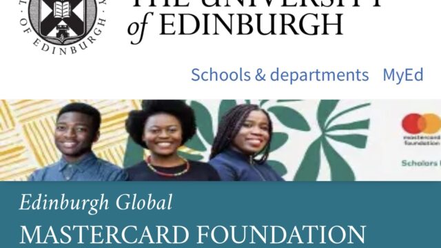 FULLY FUNDED: Apply for the University of Edinburgh Mastercard Foundation online learning program 2026/27