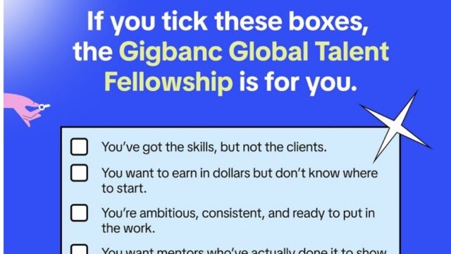 FULLY FUNDED: Gigbanc Global Talent Fellowship 2025