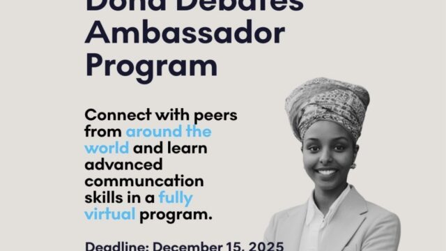 FUNDED: Apply for the Doha Debates Ambassador Program 2026 for young changemakers