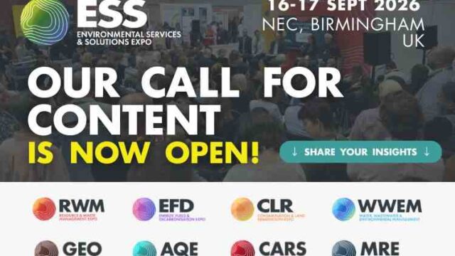 Speak at the ESS Expo 2026 – Call for Content (Environmental Services & Solutions Expo) – Submit now 