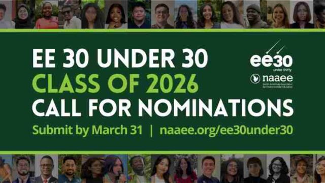 Nominations are open for the NAAEE EE 30 Under 30 Class of 2026 (GLOBAL)