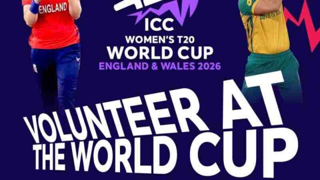 Volunteer at the ICC Women’s T20 World Cup 2026