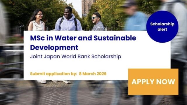 FULLY FUNDED:Apply For The  Joint Japan-World Bank Graduate Scholarship Program (JJ/WBGSP)