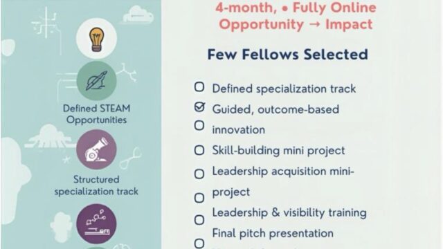FULLY FUNDED: Apply For The Women in STEAM Fellowship 2026