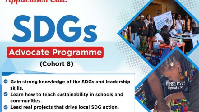 Apply for the SDGs Advocate Programme (Cohort 8)