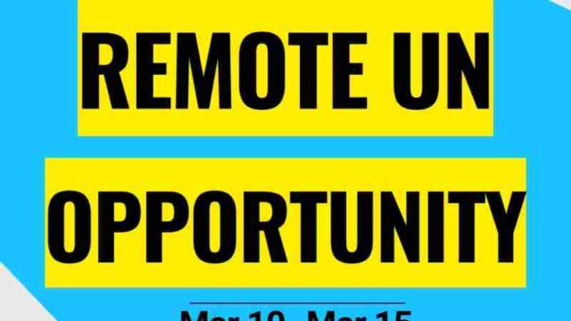 20 Remote Opportunities at the United Nations Agencies – Check them out
