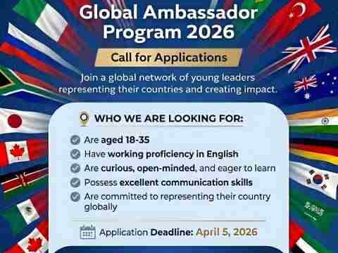 Apply for the Global Ambassador Program 2026 – International Leadership & Cultural Exchange Opportunity