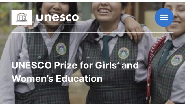 FULLY FUNDED: Apply For The 2026 UNESCO Prize for Girls’ and Women’s Education