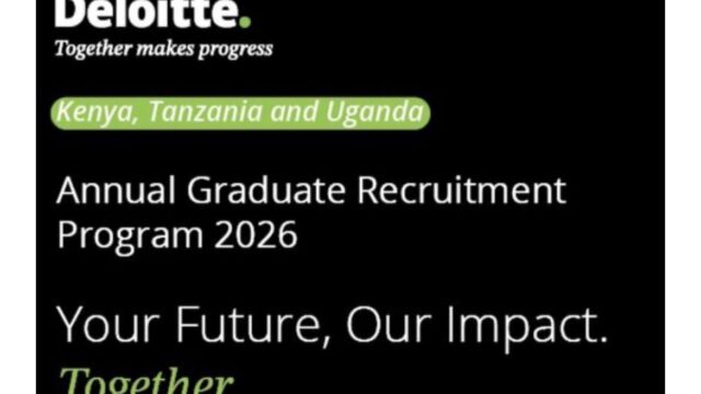GRADUATE OPPORTUNITY: Apply For The Deloitte Annual Graduate Recruitment Program 2026