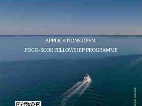 Fully Funded Ocean Science Training : Apply for the POGO-SCOR Fellowship Programme 2026 