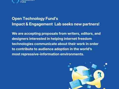 Apply for the Open Technology Fund Impact & Engagement Lab 2026 