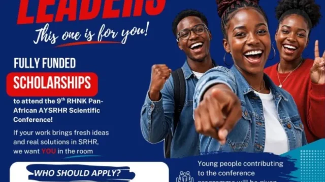 FULLY FUNDED : Apply for the Youth Scholarship for the 9th RHNK Pan-African AYSRHR Scientific Conference 2026 