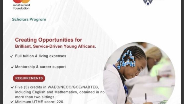 FULLY FUNDED: Apply For The Mastercard Foundation Scholars Program at Pan-Atlantic University 2026 (Nigeria)