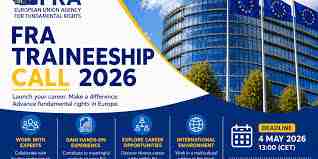PAID TRAINEESHIP : Apply for the European Union Agency for Fundamental Rights (FRA) Traineeship 2026 – Vienna, Austria