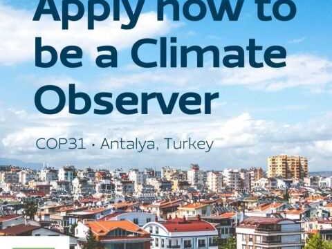Appy for the Christian Climate Observers Program (CCOP) 2026 at COP31 in Türkiye