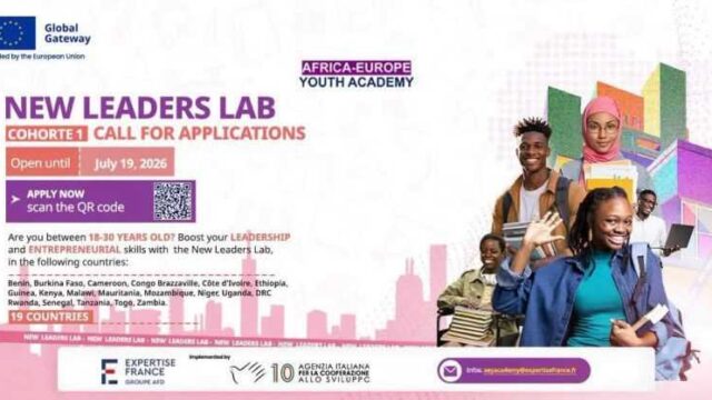 FULLY FUNDED : Apply for the Africa–Europe Youth Academy (AEYA) New Leaders Lab 2026