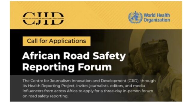 FULLY FUNDED: Apply for the African Road Safety Reporting Forum 2026