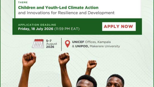 Applications Open for the Local Conference of Youth and Children on Climate Change (LCOY) Uganda 2026