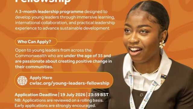 Apply for the inaugural Commonwealth Young Leaders Fellowship 2026
