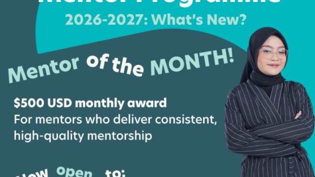 With a USD 500 monthly award : Apply for The Earth Foundation Mentor Programme 2026–2027