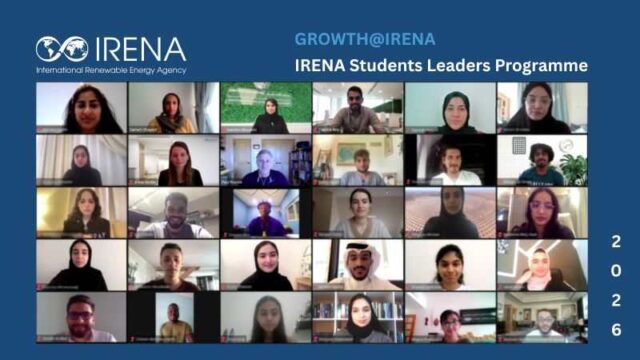 Apply for the IRENA GROWTH@IRENA Training Programme 2026