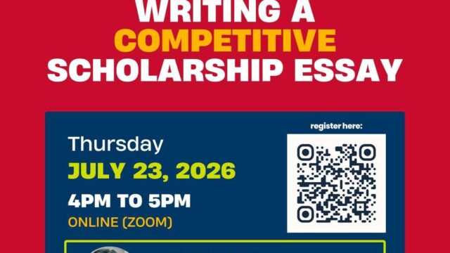 WEBINAR : Join the University of Central Arkansas for a virtual information session on how to write a scholarship essay and improve your chances of admission and funding to a U.S. university.
