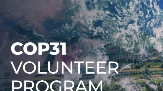 COP31 Antalya: Apply for the COP31 Volunteer Programme 2026 for students and young professionals