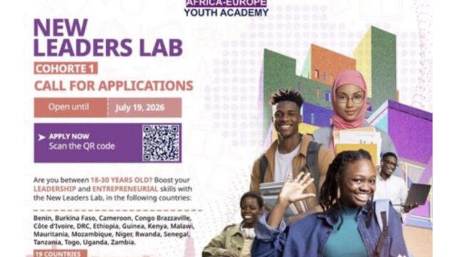 FULLY FUNDED: Apply for the Africa-Europe Youth Academy (AEYA) New Leaders Lab 2026