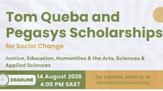 FUNDED: Apply for the Tom Queba Scholarships for Social Change 2027
