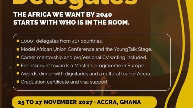 Call for Delegates for the Young African Leaders Summit 2027 -Apply  now