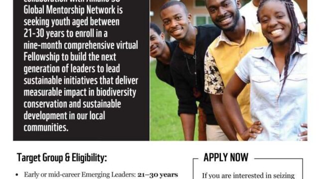 Apply for the WWF-Amano Fellowship 2027 for Young Ugandan Environmental Leaders