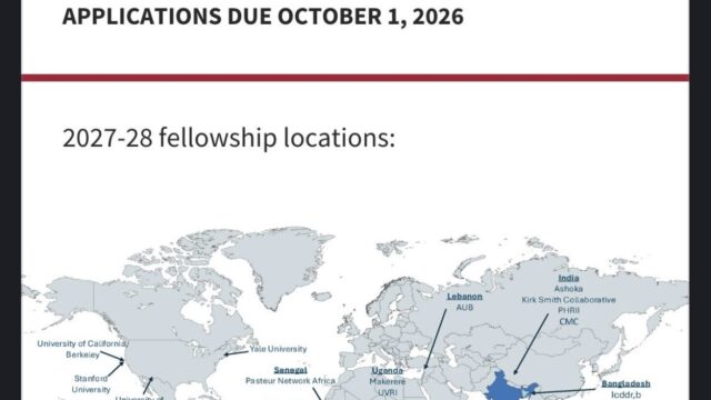 FULLY FUNDED; Apply for the Yale Institute for Global Health Global Health Emerging Scholars (GHES) Program